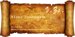 Viosz Zsuzsanna névjegykártya